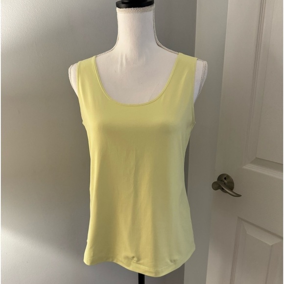 Chicos Lime green microfiber tank Size 1 (M) - Picture 1 of 5